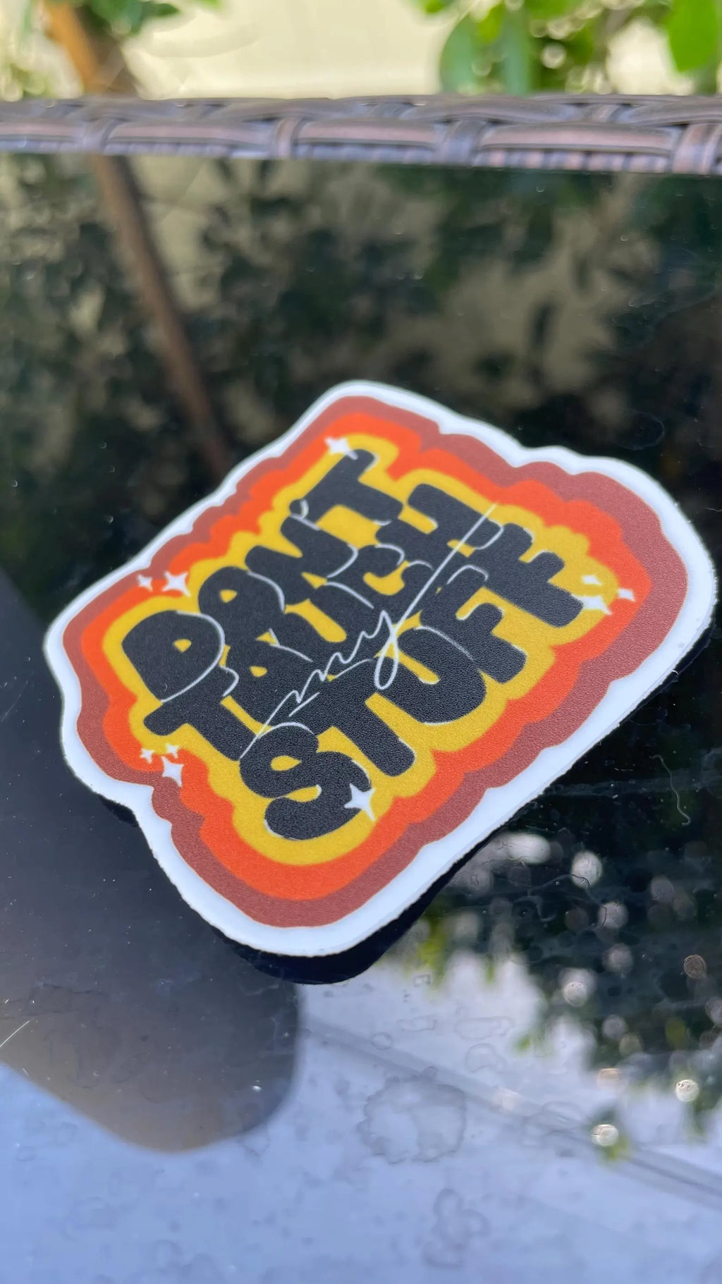 Don't Touch My Stuff – Retro Sticker