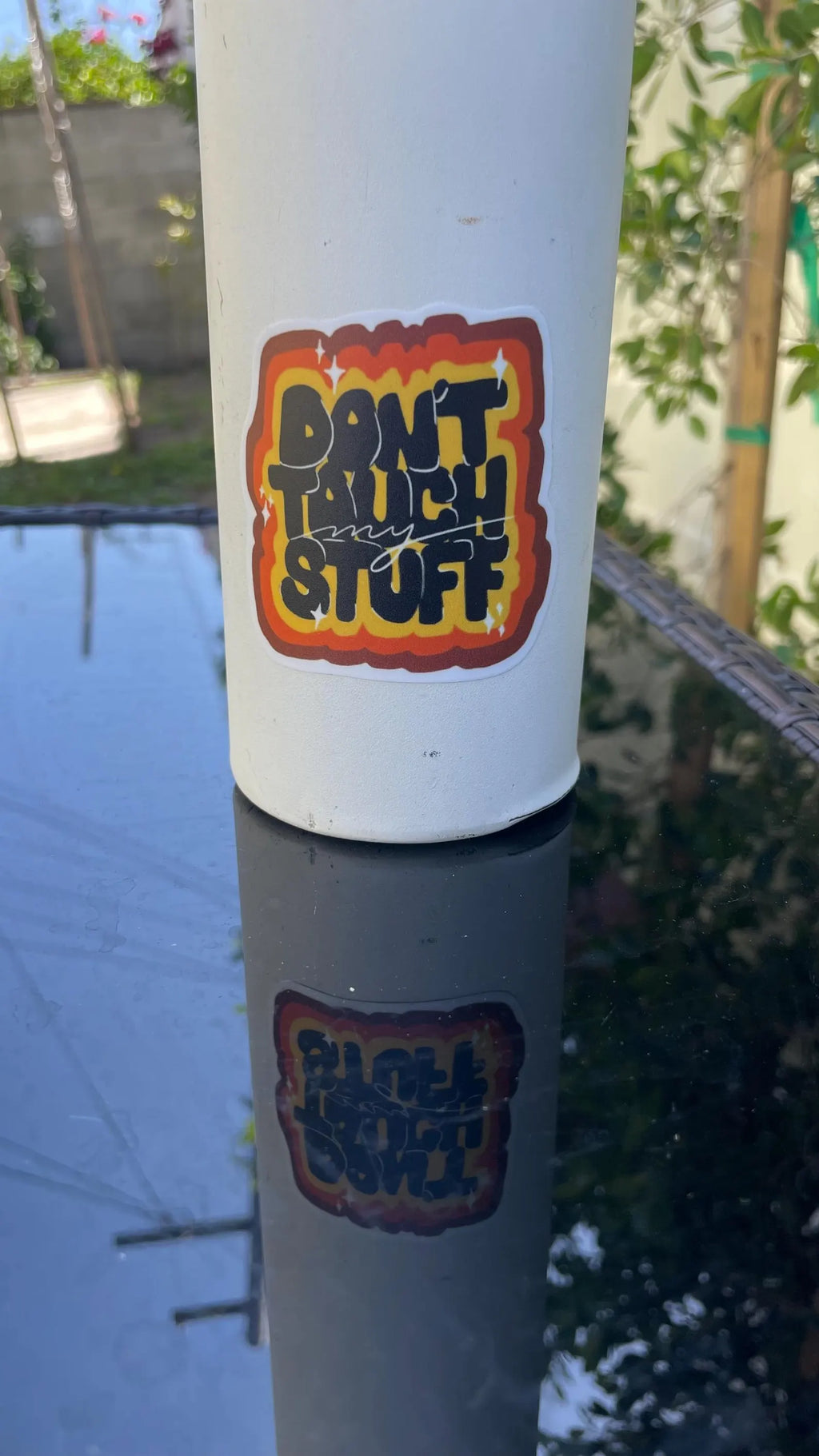 Don't Touch My Stuff – Retro Sticker