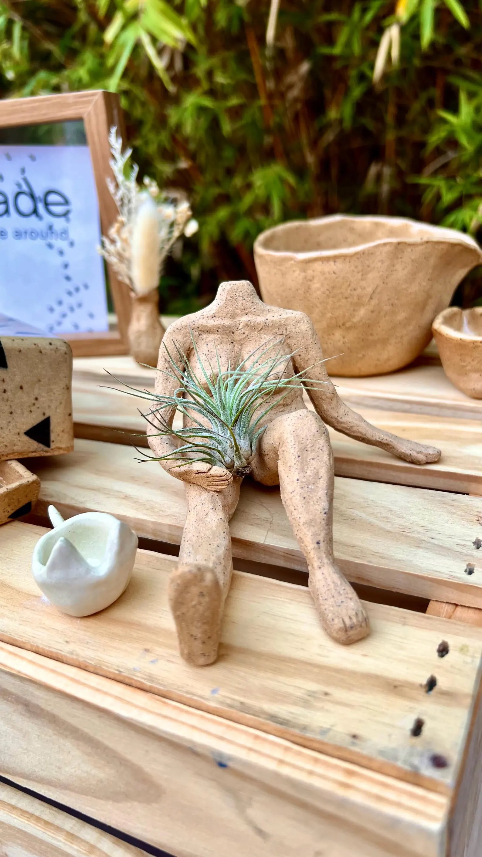 Raw Clay Body – Decorative Air Plant Holder