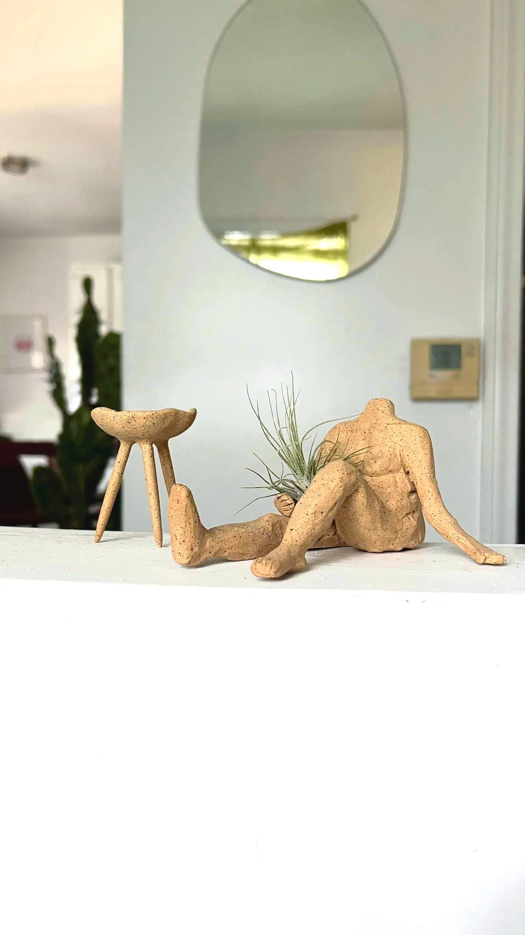 Raw Clay Body – Decorative Air Plant Holder