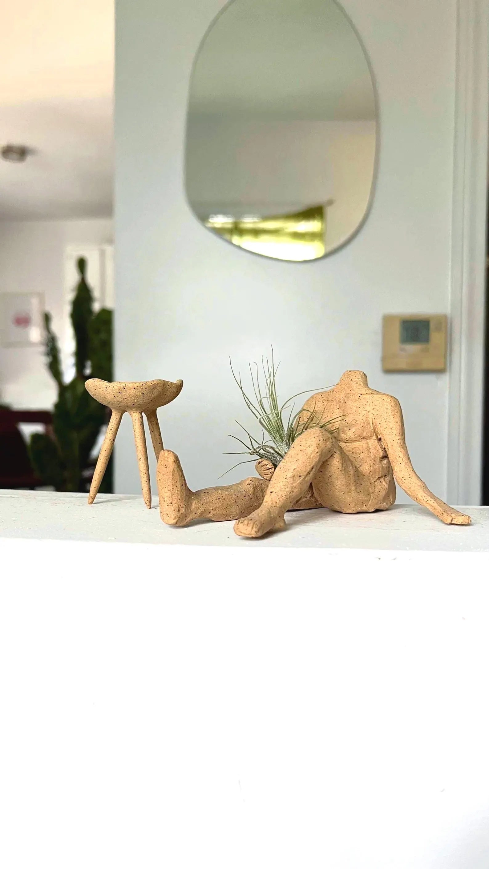 Raw Clay Body – Decorative Air Plant Holder